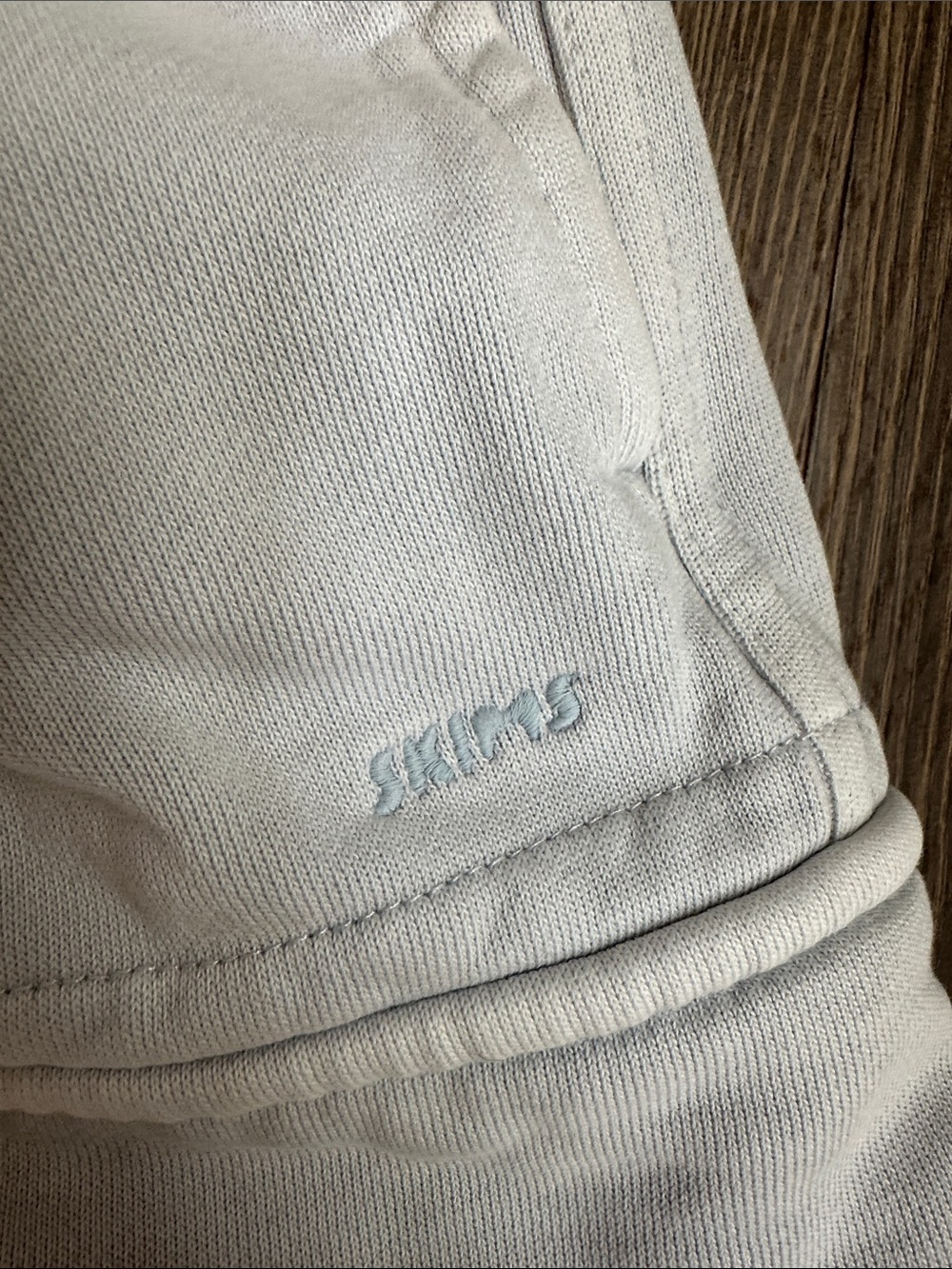 SKIMS Boyfriend Fleece Sweatpants Cargo White 100% Cotton Utility Pocket Pants S - Picture 10 of 14